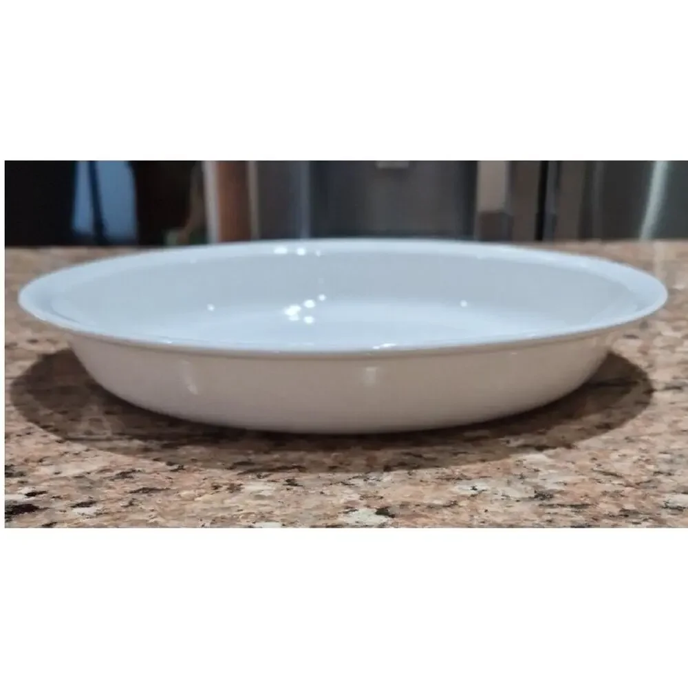 Corning Ware Pie Plate White Ceramic Serving Dish